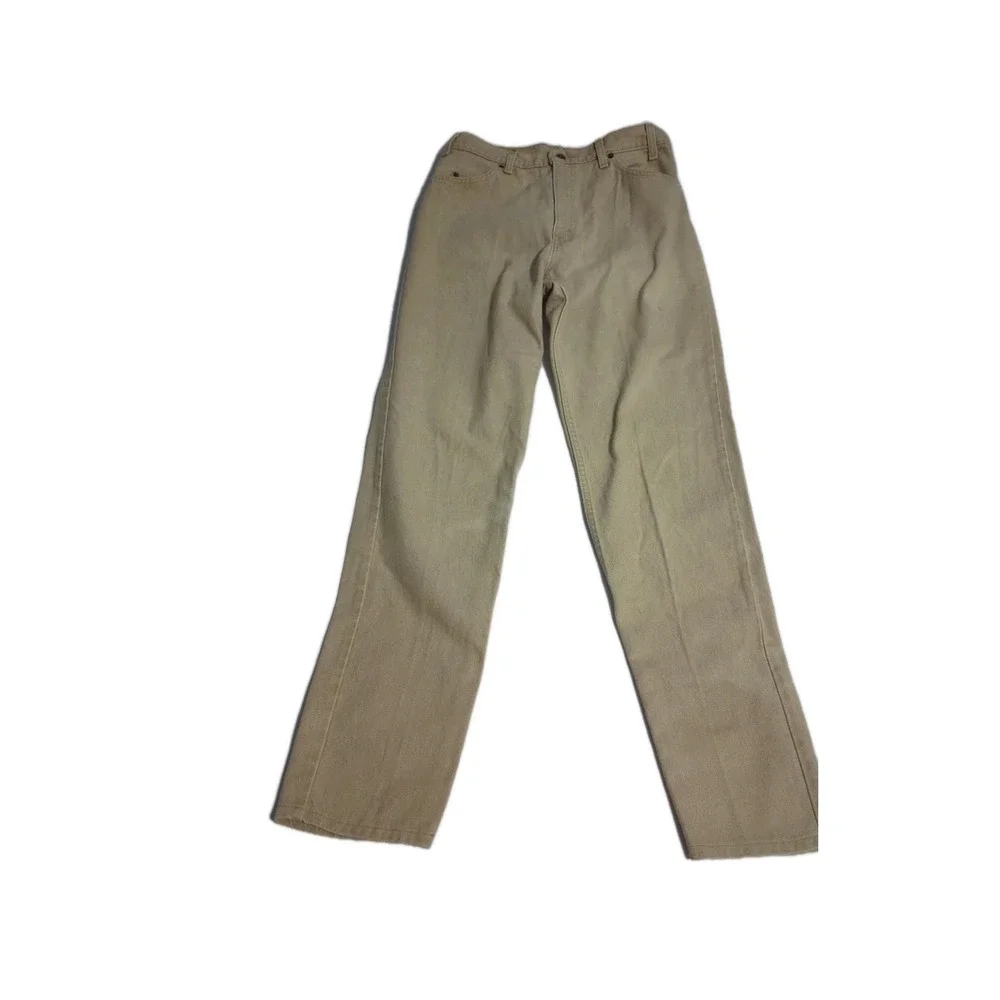 Vtg Levi's 550 Jeans Mens 32x36 Tan Khaki Relaxed Tapered Leg USA 90s USA